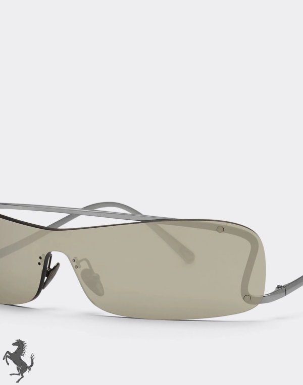 Ferrari Sunglasses With Silver Mirror Lenses