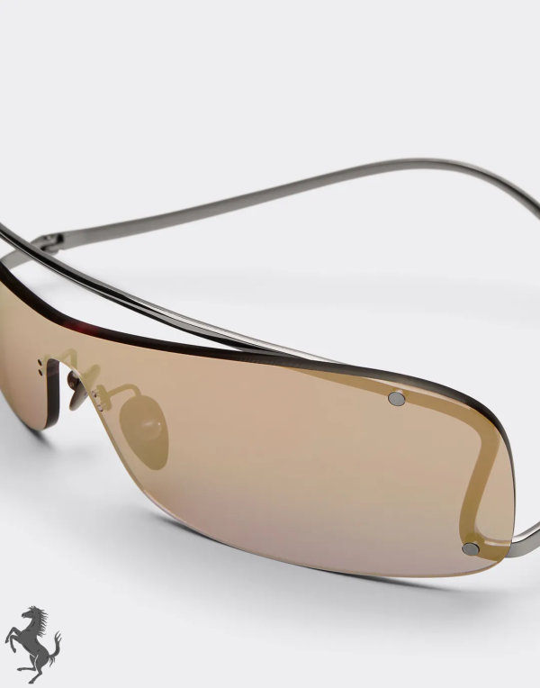 Ferrari Sunglasses With Rose Gold Mirror Lenses