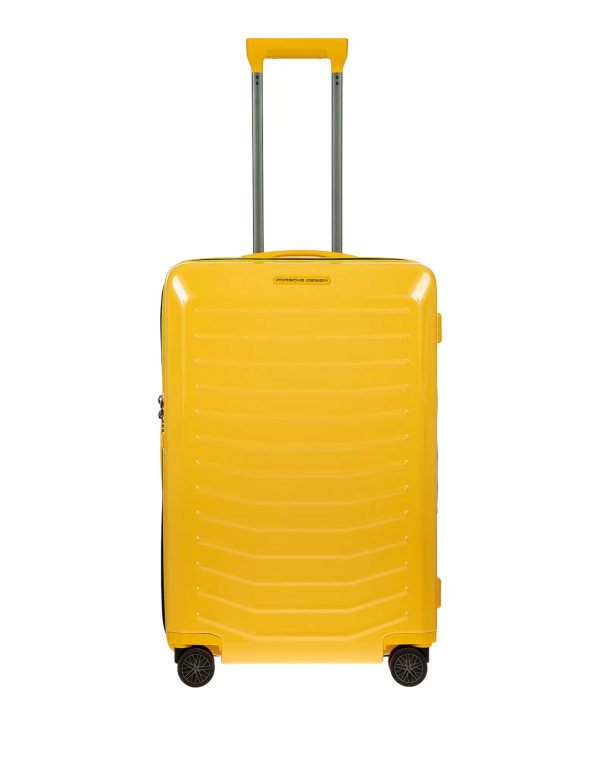 Porsche Design Roadster Expandable Hardside 27" Spinner Suitcase, Racing Yellow