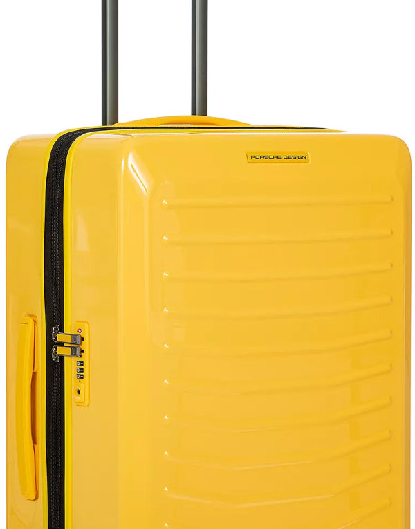 Porsche Design Roadster Expandable Hardside 27" Spinner Suitcase, Racing Yellow